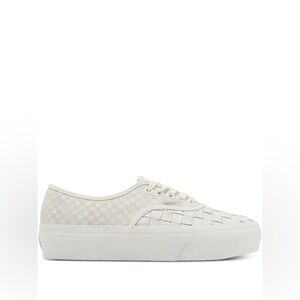 Brand: Vans | Authentic Platform 2.0 “White Woven” Leather Sneakers